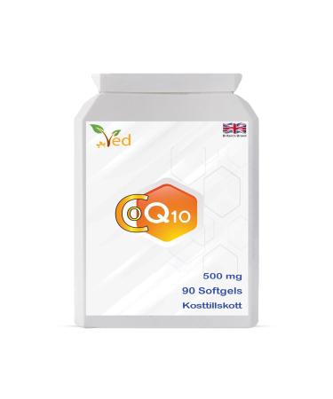 VED Co Enzyme Q10 | Support Healthy Heart and Muscles | Promote Cellular Energy | Naturally Fermented Ubiquinone| 500mg 90 Softgels