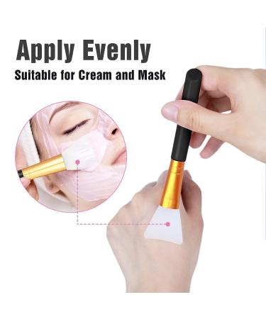2 PCS Silicone Face Mask Brushes - Beauty Tool Applicator for Facial Mud Masks - Soft Hairless Body Lotion Applicator Brush - Makeup Tools for Women and Girls in Black - Buy Online on GoSupps.com