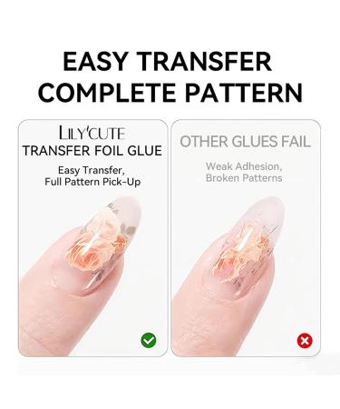 Foil gel for nails 8 ml strong transparent adhesion requires UV light for manicure enthusiasts and decorative nail designs - Buy Online on GoSupps.com