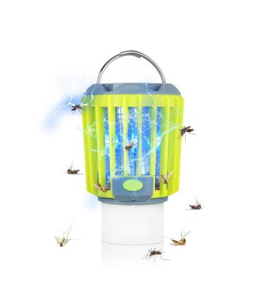 TULAER Camping Bug Zapper & LED Lantern & Flashlight 3 in 1 Rechargeable Mosquito and Fly Killer Electric Killing Lamp Portable Camping Gear for Outdoors