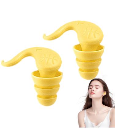 Ear Plugs for Noise Reduction - Noise Cancelling Waterproof Earplugs Multifunctional Ear Plugs Perfect for Home Swimming Work Travel Yellow