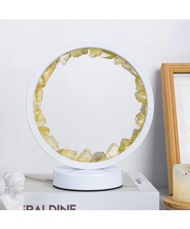 Citrine Crystal Night Light - Reiki-Infused Gemstone Lamp for Home Decor & Wellness - Perfect Gift for Bedroom, Christmas, Birthday & Valentine's Day - Buy Online on GoSupps.com