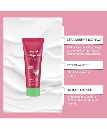 Natural Probiotic hydroxyapatite toothpaste for children hydroxyapatite toothpaste with strawberries hydroxyapatite toothpaste for children helps whiten sensitive teeth 2 - Buy Online on GoSupps.com