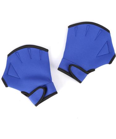 EXCEREY Swimming Webbed Paddling Gloves - Water Resistance for Aquatic Fitness - Blue, Large - Buy Online on GoSupps.com