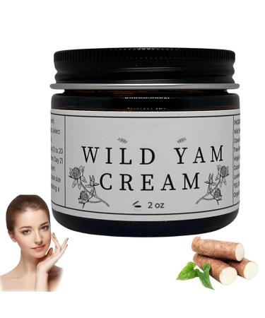 Natural Wild Yam Cream For Menopause Organic Concentra&ted Wild Yam Cream for Hormone Balance Women's Organic Wild Yam Cream Menopause Botanical Balancing Body Cream(60g/2 oz)