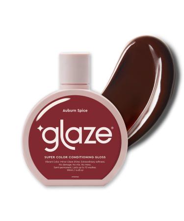 Glaze Super Colour Conditioning Gloss Auburn Spice 190ml (2-3 Hair Treatments) Award Winning Hair Gloss Treatment & Semi Permanent Hair Dye. No Mix Hair Mask Colourant with Results in 10 Minutes