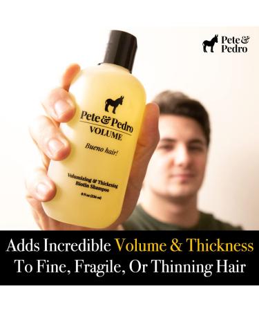 Pete & Pedro VOLUME - Volumizing & Thickening Biotin Hair Strengthening Men's Shampoo | As Seen on Shark Tank  8.5 oz. c) Volume Biotin Shampoo - Buy Online on GoSupps.com