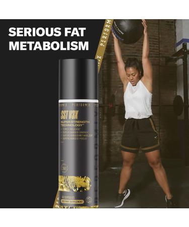Performix SST V3X 60 Capsules - Supercharged Energy & Mental Focus Dietary Supplement with Caffeine, Dynamine & Teacrine - 3X Longer Lasting - Buy Online on GoSupps.com