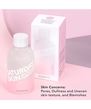 Saturady Skin Pore Clarifying Toner - 10% Glycolic Acid & AHA, 4.22 Fl Oz - Deep Cleansing Facial Astringent Toner for Purifying & Reconditioning Skin - Buy Online on GoSupps.com