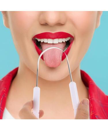 Beavorty Tongue Scrapers - Stainless Steel Tongue Brushes for Bad Breath Reduction | Oral Hygiene Beauty Tool for a Fresher Mouth - Buy Online on GoSupps.com