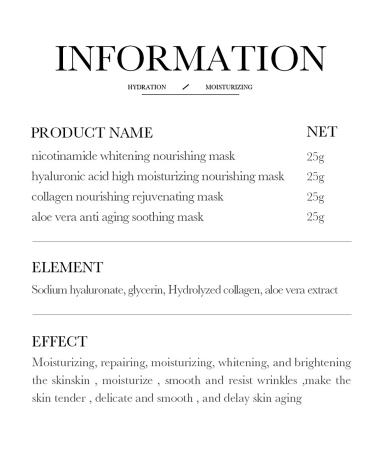 BIOAQUA 3 Step Facial Mask Set - Amino Acid Cleanser Essence Lotion & Aloe Vera Anti-Aging Face Masks (5 Pack - Buy Online on GoSupps.com