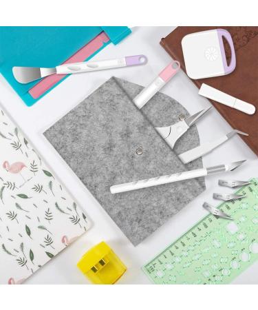 13 Pcs Stainless Steel Vinyl Weeding Tools Kit with Storage Bag - Precision Craft Hobby Knife Set for HTV, Silhouettes, Cameos, DIY Artwork & Scrapbooking - Buy Online on GoSupps.com