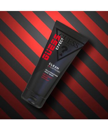 GUESS Effect Grooming CLEAN Face Wash with Caffeine for Men 6.7 Fl Oz - Buy Online on GoSupps.com