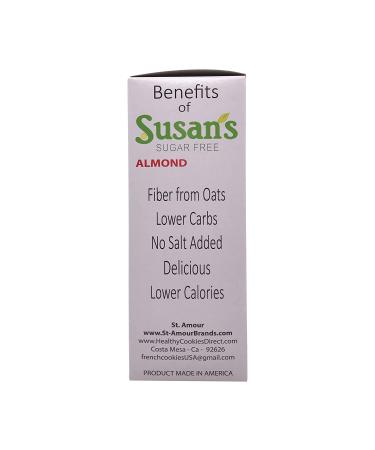 St Amour Susan's Sugar Free Almond Cookie - 8 Ounce | Delicious & Healthy Option - Buy Online on GoSupps.com