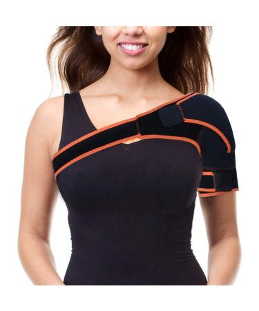 Adjustable Shoulder Brace for Men & Women - Breathable Compression Support Strap - Ideal for Sports & Gym - Buy Online on GoSupps.com