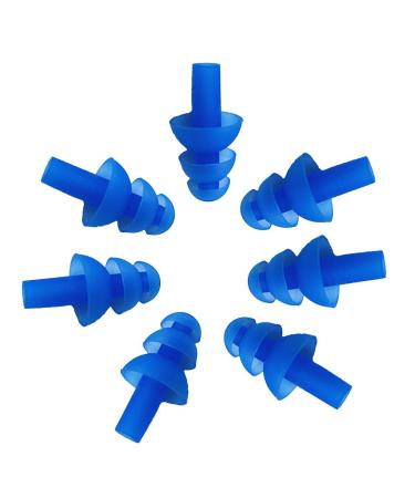 5 Pairs(10PCS) Waterproof Silicone Earplugs Swimmers Soft and Flexible Ear Plugs for Swimming or Sleeping