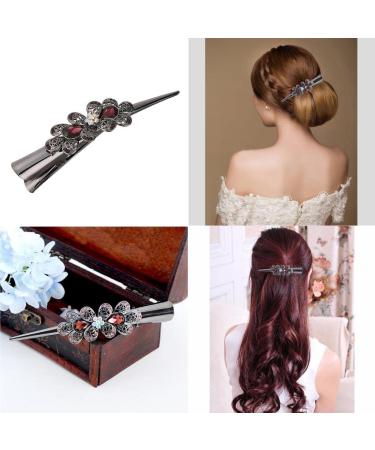 Buy 3x Rhinestone Alligator Hair Clips - Long Crocodile Hair Grip Pliers for Women | International Shipping Available - Buy Online on GoSupps.com