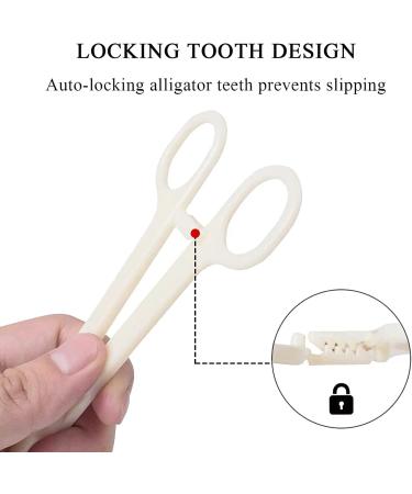 Disposable Triangular Tweezers - Slotted Membrane for Lip Tongue Belly Button & Ear Piercing - 25 Pack | International Shipping - Buy Online on GoSupps.com