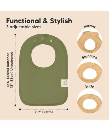 8-Pack Organic Baby Bibs for Boys & Girls - Dool Libbon | Eco-Friendly Stylish Baby Bibs for Mealtime - Buy Online on GoSupps.com