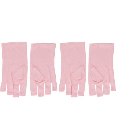 Stretchy UV Gloves Hand Protection Reusable Professional Nail Lamp Fingerless UV Gloves for Nail Art Skincare - Buy Online on GoSupps.com