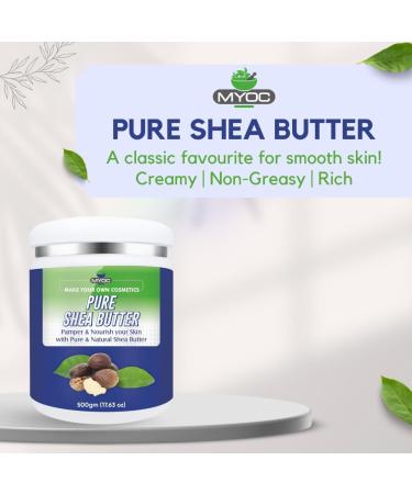 Sheabutter Kosmetikqualit t | Unraffinierte nat rliche Butter f r Hautpflege Haarpflege und DIY-Formulierungen | Ideal f r Cremes Balsame Lotionen und K rperbutter 500 g - Buy Online on GoSupps.com