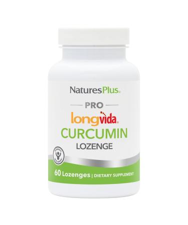 NaturesPlus PRO Longvida Curcumin - 60 Lozenges - Promotes Healthy Free Radical Protection - Non-GMO Vegan Gluten Free Soy Free - 30 Servings