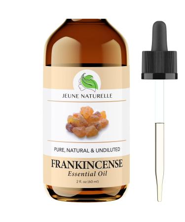 Juene Naturelle Frankincense Essential Oil - 100% Pure Natural Concentrated Therapeutic Grade Frankincense Oil Essential Oil for Skin for Body 2 oz