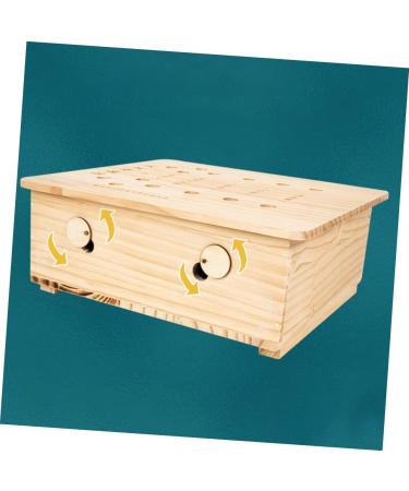 Beaupretty Moxibustion Box - Adjustable Wooden Foot Moxa Cone Burner for Home Pedicure Care - Buy Online on GoSupps.com