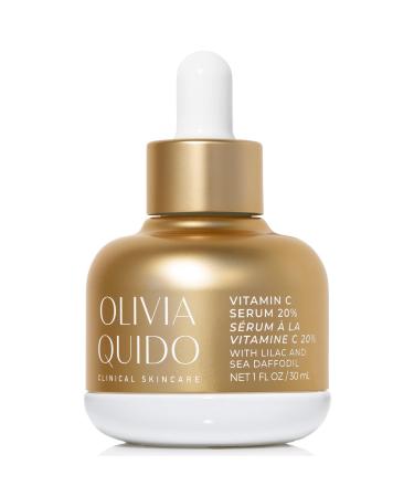 OLIVIA QUIDO Skincare Vitamin C Serum 20% with Lilac & Sea Daffodil 3.6oz | Hydrating Skin-Brightening & Anti-Aging | Vitamin C & Hyaluronic Acid Serum for the Face with Natural Botanicals