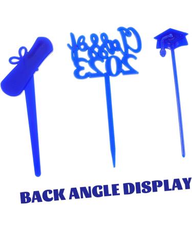 Toyvian 30pcs 2023 Graduation Cake Insert Graduation Dessert Topper 2023 Graduation Class of 2023 Decorations Graduation Cakes Toppers Graduation Cupcake Pick Cupcakes Graduate Delicate 7.6X4CM Blue - Buy Online on GoSupps.com