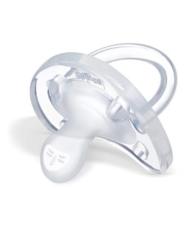 Chicco Rubber Pacifier for Children 6-16 Months - Transparent Silicone Soother | International Shipping Available - Buy Online on GoSupps.com