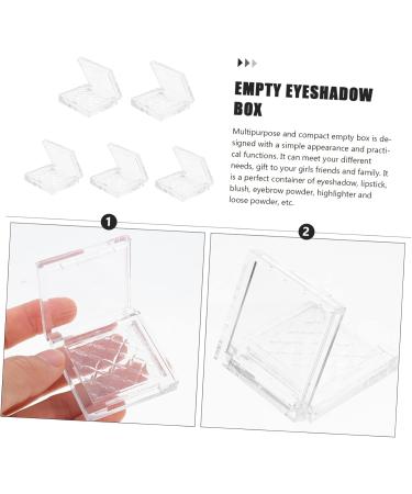 Housoutil 5pcs Eye Shadow Box Highlighters Empty Eyeshadow Empty Highlighter Case Travel Magnetic Packing Box - Buy Online on GoSupps.com
