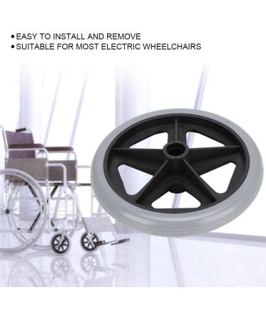 8 Inches Replacement Wheel for Electric Wheelchairs Wheelchair Wheels Wear-Resistant Wheelchair Replacement Parts Walker Accessory 6 Inches / 8 Inches 1 Pack - Buy Online on GoSupps.com