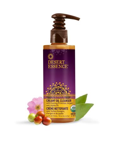 Desert Essence Creamy Oil Cleanser 6.4 oz | Pure Oil-Based Makeup Remover | Evening Primrose, Argan & Jojoba Oils | Nourishing for All Skin Types - Buy Online on GoSupps.com