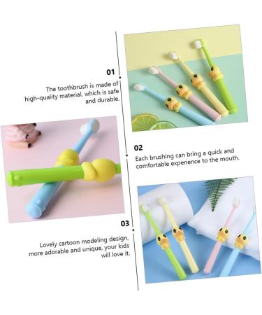 Beaupretty 4-Piece Cartoon Baby Toothbrush Set | Soft Bristles for Kids & Toddlers | Manual Travel Toothbrush for Sensitive Teeth - Buy Online on GoSupps.com