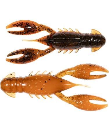 Z-MAN Pro CrawZ 3.5 Soft Plastic Lures - Green Pumpkin | Best for Bass Fishing | 3 Pack - Buy Online on GoSupps.com
