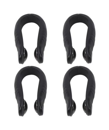 4 pieces massage acupressure clip acupressure handicraft point clip portable magnets for stress reduction headache and migraine relief clip pink (black)