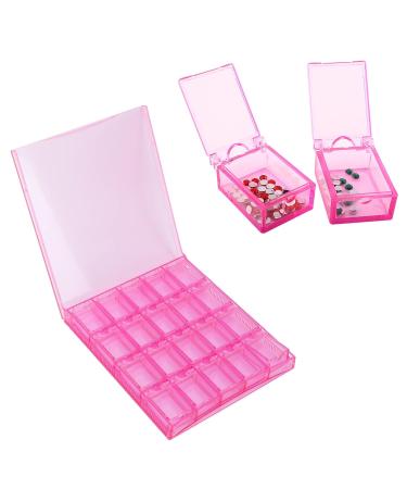 20 Grids Nail Storage Box - Acrylic Nail Art Organizer for Jewelry & Beads | Removable Design & Transparent - Buy Online on GoSupps.com
