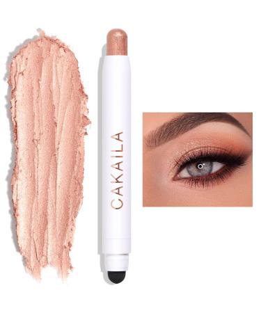 MEICOLY Creamy Eyeshadow Stick - 2-in-1 Shimmer Pencil Crayon | Waterproof Eye Brightener & Highlighter - Champagne Shimmer - Buy Online on GoSupps.com