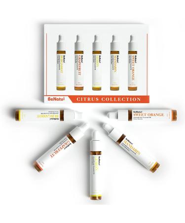 Benatu Citrus Essential Oils Set - Natural Aromatherapy Gift for Women and Men - Orange-Citrus Collection for Home, Diffuser, Skin - 0.34 Fl Oz (Pack of 5) - Buy Online on GoSupps.com