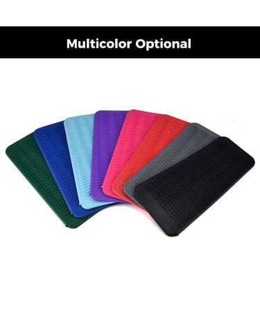 AOKLANT 2 Pack Heat Resistant Silicon Mat Pouch for Curling Iron & Hair Styling Tools - Black (2 Pack) - Buy Online on GoSupps.com