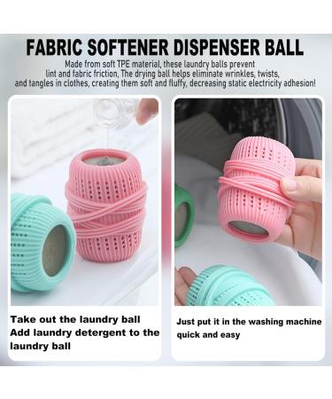 Fabric Softener Dispenser 3 pcs Reusable Anti-Winding Knotting Fabric Softener balls Suitable for Drying Clothes Bed Sheets Towels - Buy Online on GoSupps.com