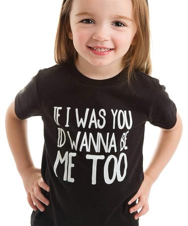 Newborn Boy Girl Short Sleeve Letter Print Loose Blouse T-Shirt | Black | Large - Buy Online on GoSupps.com