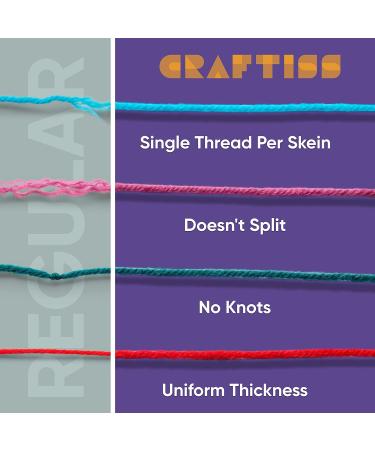 16x20g Acrylic Yarn Kit - 700 Yards, 2 Hooks, 2 Needles, 4 Stitch Markers - Crocheting & Knitting Craft Project Set - Buy Online on GoSupps.com
