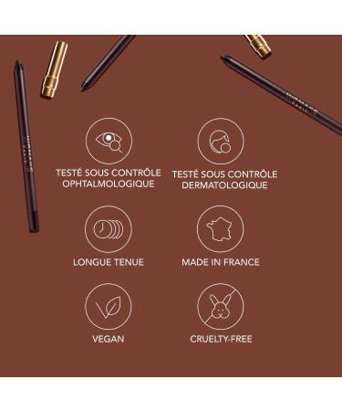Womake - Long-Lasting Eye Pencil - Waterproof - Easy Application - No Transfer - Made in France - Shade: Chocolate - Buy Online on GoSupps.com