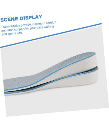 NOLITOY Height Increasing Insoles | Full Length Sweat Absorbing Shoe Pads for Men | Comfortable Lifting Shoe Cushions - 25.3x2.2cm - Buy Online on GoSupps.com