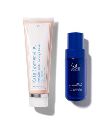 Kate Somerville Breakout Dream Team: EradiKate 3% Sulfur Daily Foaming Cleanser Acne Treatment 4 oz. and Mega-A Skin Transforming Anti-Aging Serum with Retinal 1 oz.
