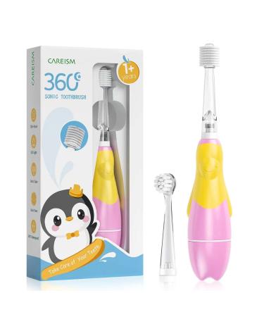 CAREISM 360  Soft bristles Complete Dental Cleaning Baby Sonic Toothbrush (Pink)