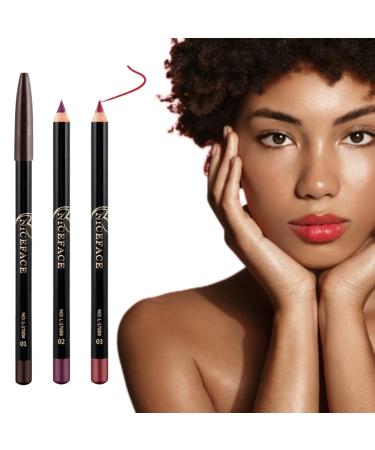 Matte Lip Liner Pencil Set -12pcs/set NICEFACE Waterproof Long-lasting Lip Liner Pencil Lipliner Pen Makeup Cosmetic