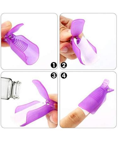 Portable Nail Polish Remover Kit Clip Wrap Nail UV Gel Cleaning Cotton Pad Set Manicure Tool Nail Polish Removal Clip Nail Polish Removal Cotton Pad - Buy Online on GoSupps.com